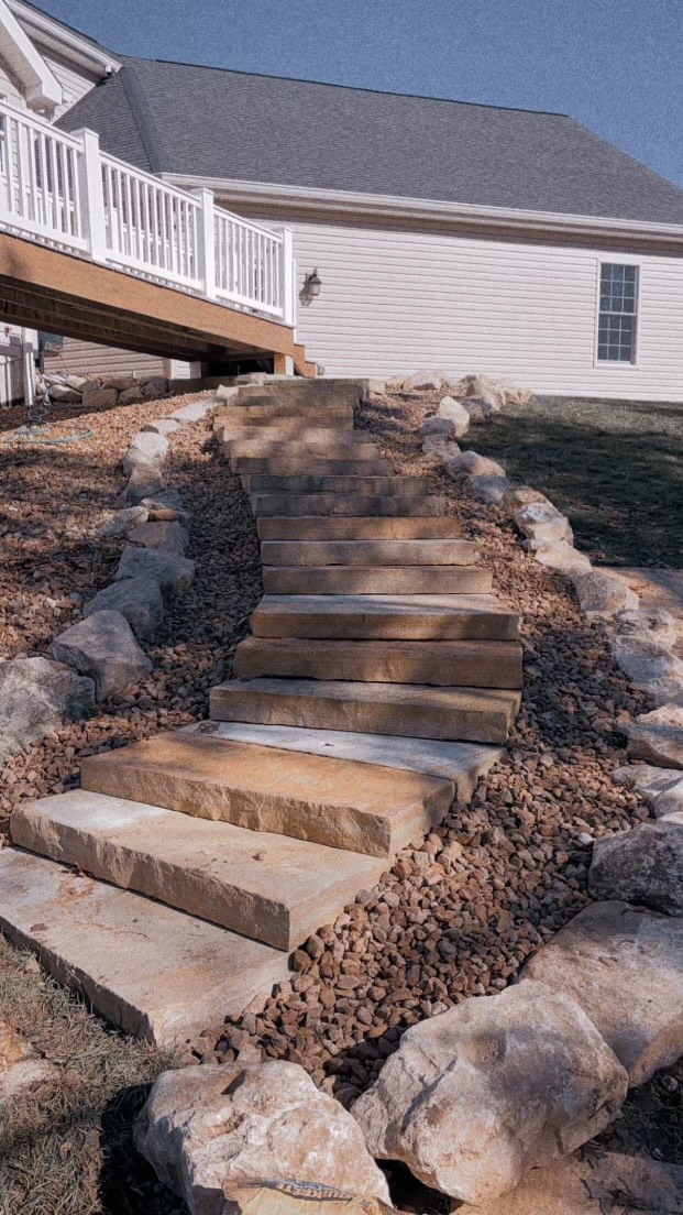 Top Quality Natural Stone Stairs for Landscaping